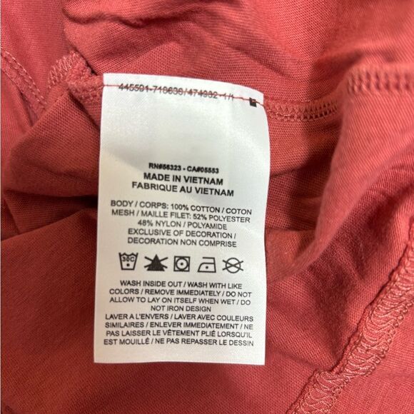 Nike Air Fit Mesh Overlay Cropped Top Women’s Sz 3X (Canyon Rust) - Picture 9 of 11